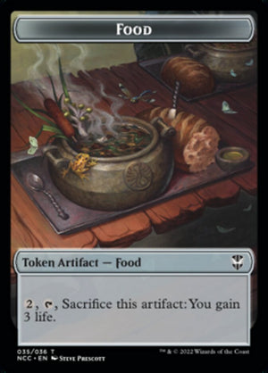 Food // Citizen Double-sided Token [Streets of New Capenna Commander Tokens] - PCA Designer Toys