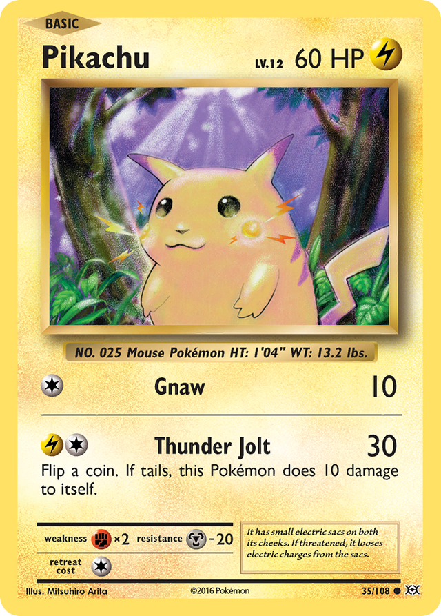 Pikachu (35/108) [XY: Evolutions] - PCA Designer Toys