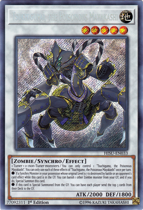 Tsuchigumo, the Poisonous Mayakashi [HISU-EN033] Secret Rare - PCA Designer Toys