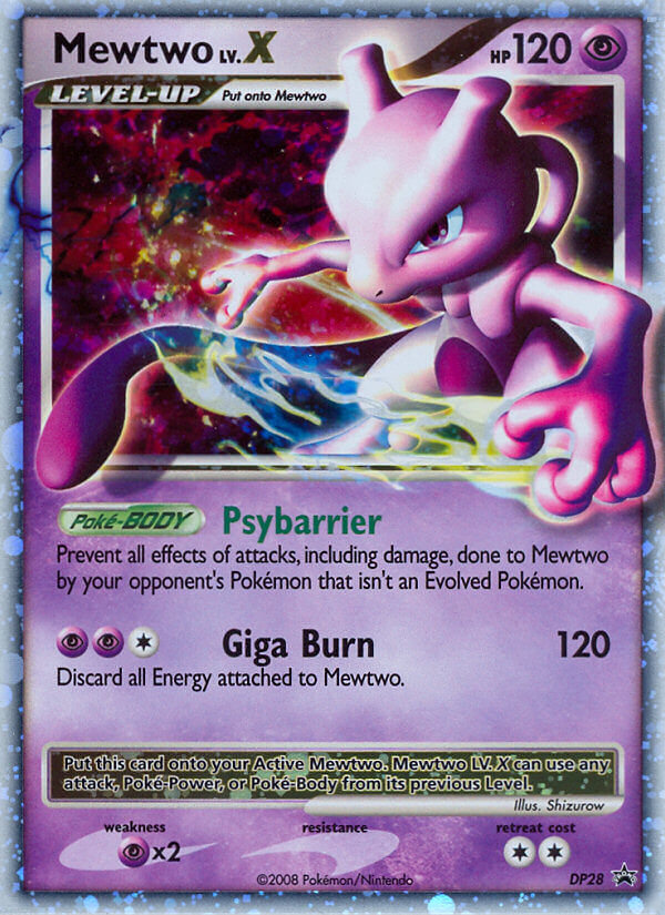 Mewtwo LV.X (DP28) [Diamond & Pearl: Black Star Promos] - PCA Designer Toys