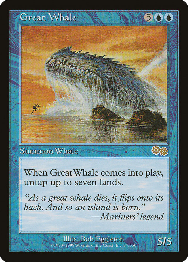 Great Whale [Urza's Saga] - PCA Designer Toys