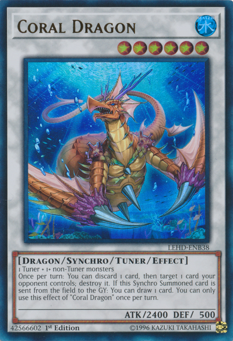 Coral Dragon [LEHD-ENB38] Ultra Rare - PCA Designer Toys