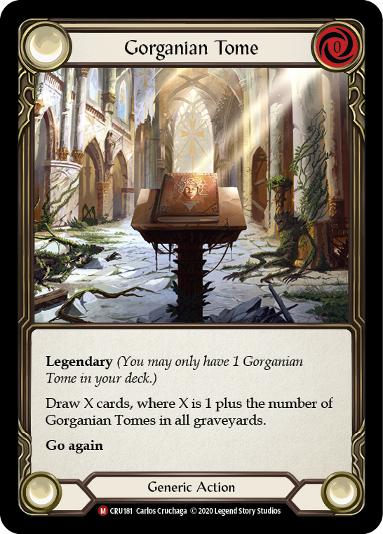 Gorganian Tome [CRU181] (Crucible of War)  1st Edition Rainbow Foil - PCA Designer Toys