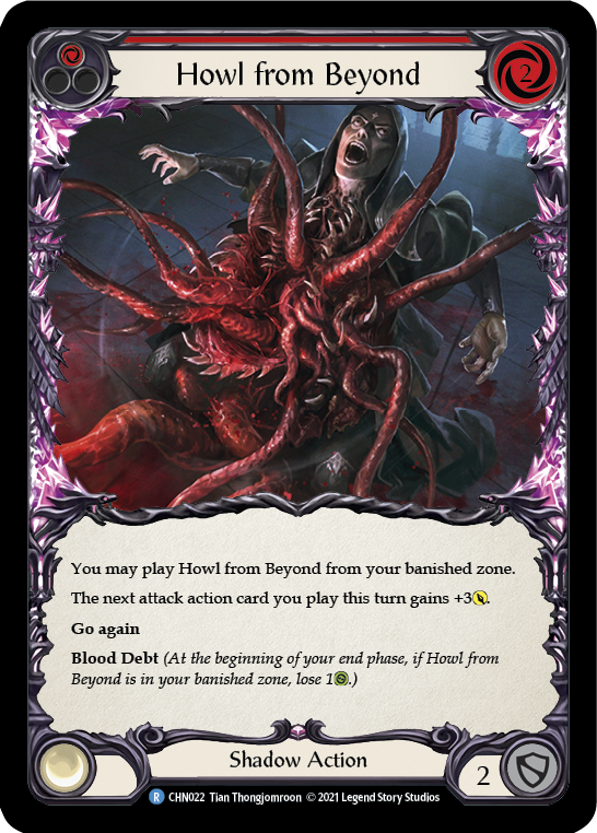 Howl from Beyond (Red) [CHN022] (Monarch Chane Blitz Deck) - PCA Designer Toys