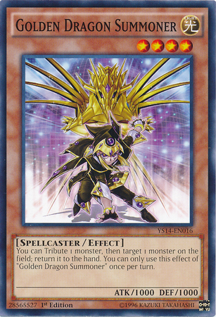 Golden Dragon Summoner [YS14-EN016] Common - PCA Designer Toys