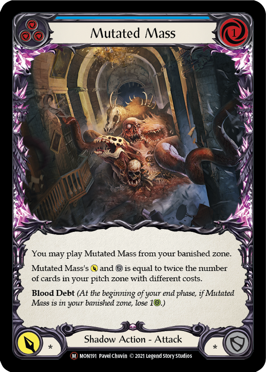 Mutated Mass [U-MON191-RF] (Monarch Unlimited)  Unlimited Rainbow Foil - PCA Designer Toys