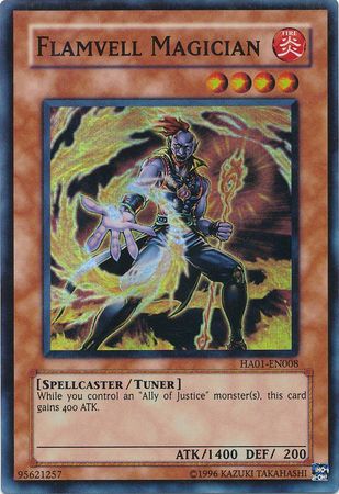 Flamvell Magician [HA01-EN008] Super Rare - PCA Designer Toys