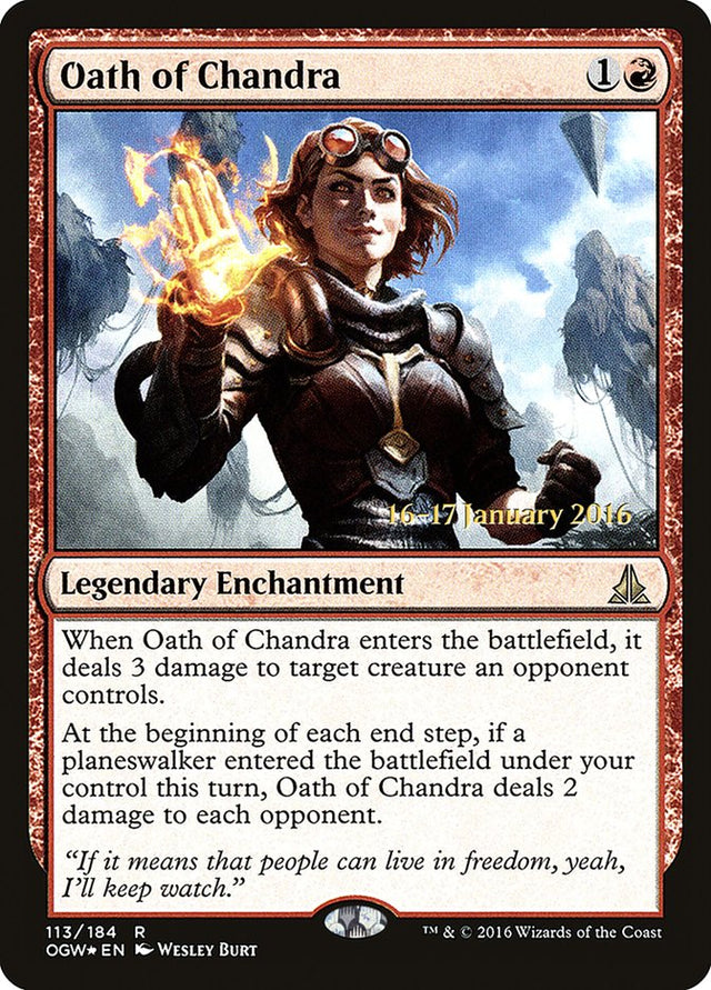 Oath of Chandra [Oath of the Gatewatch Prerelease Promos] - PCA Designer Toys