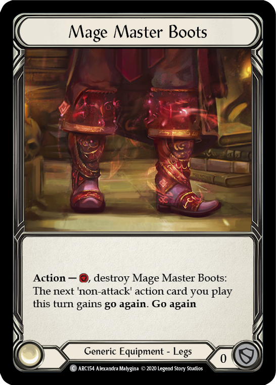 Mage Master Boots [U-ARC154] (Arcane Rising Unlimited)  Unlimited Rainbow Foil - PCA Designer Toys