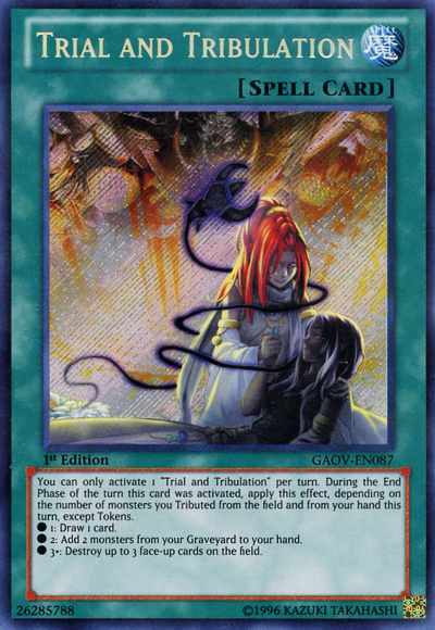 Trial and Tribulation [GAOV-EN087] Secret Rare - PCA Designer Toys