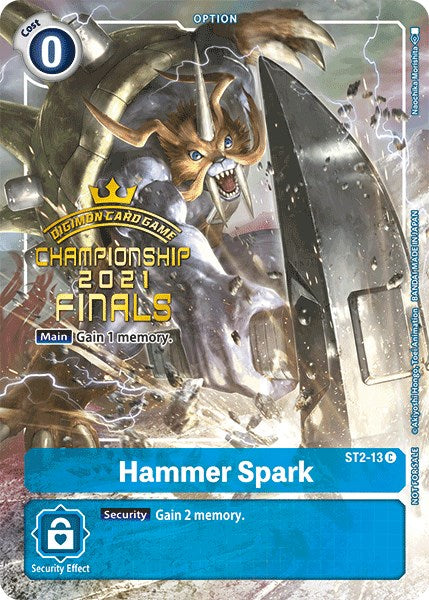 Hammer Spark [ST2-13] (2021 Championship Finals Tamer's Evolution Pack) [Starter Deck: Cocytus Blue Promos] - PCA Designer Toys