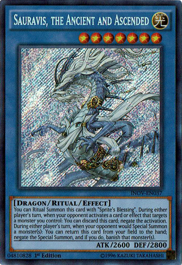 Sauravis, the Ancient and Ascended [INOV-EN037] Secret Rare - PCA Designer Toys