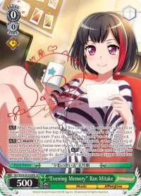 "Evening Memory" Ran Mitake (BD/W54-E026SPb SP) [BanG Dream! Girls Band Party!]