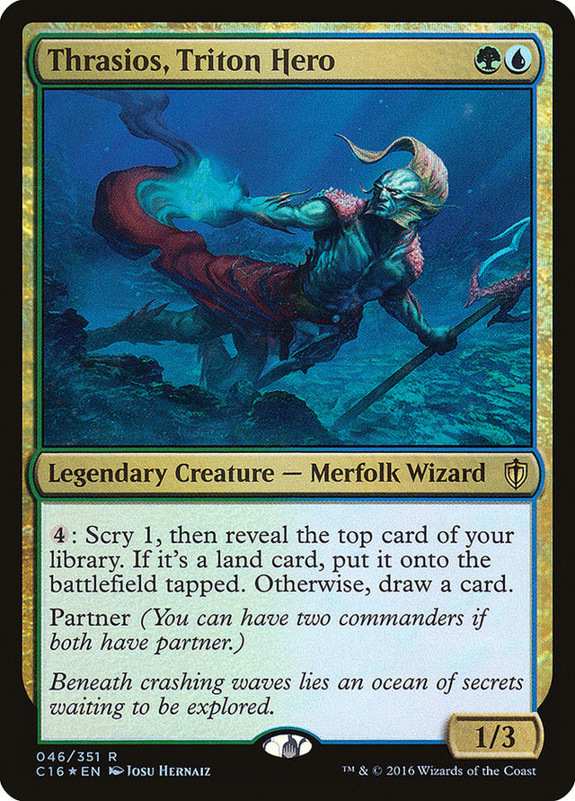 Thrasios, Triton Hero [Commander 2016] - PCA Designer Toys