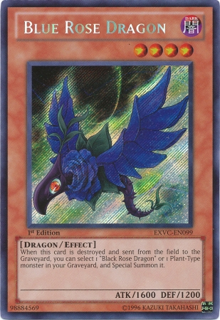 Blue Rose Dragon [EXVC-EN099] Secret Rare - PCA Designer Toys