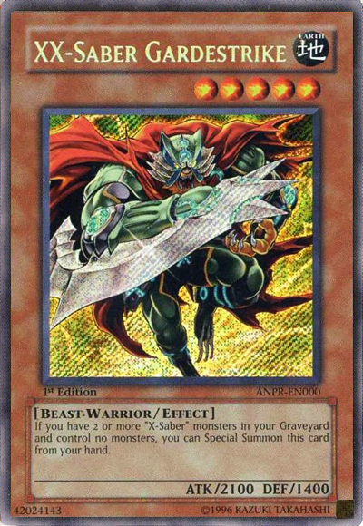 XX-Saber Gardestrike [ANPR-EN000] Secret Rare - PCA Designer Toys