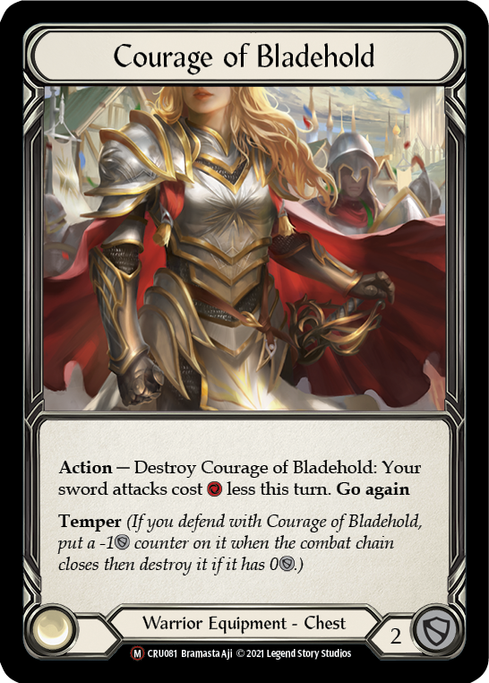 Courage of Bladehold [U-CRU081] (Crucible of War Unlimited)  Unlimited Normal - PCA Designer Toys