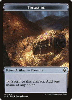 Dragon // Treasure Token [Commander Legends Tokens] - PCA Designer Toys
