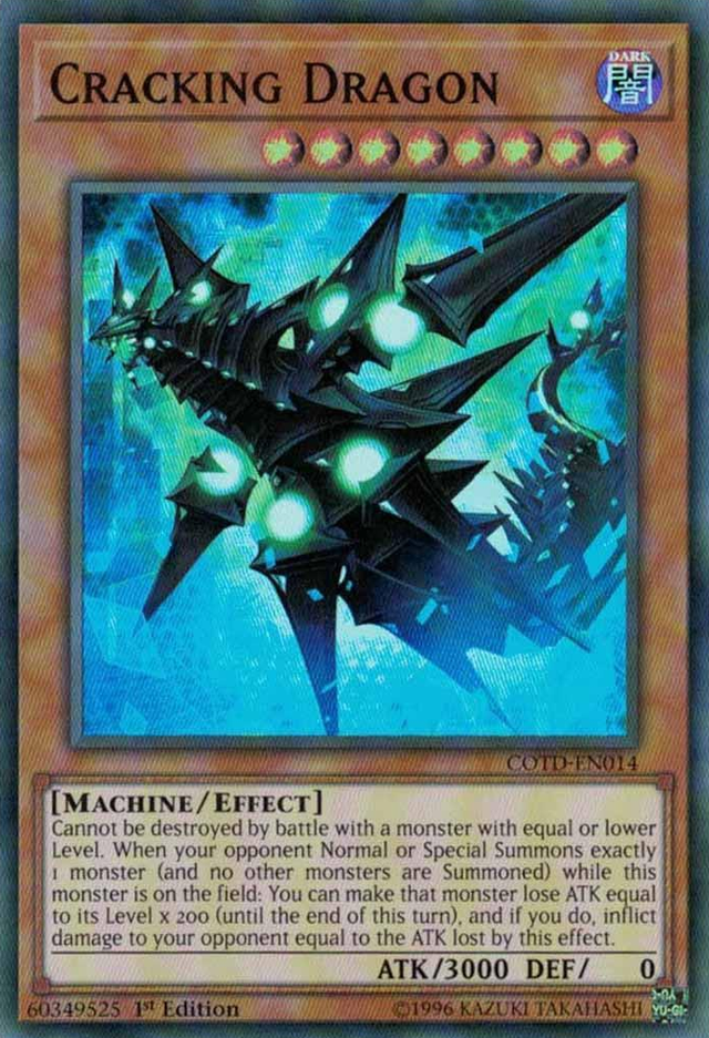 Cracking Dragon [COTD-EN014] Super Rare - PCA Designer Toys