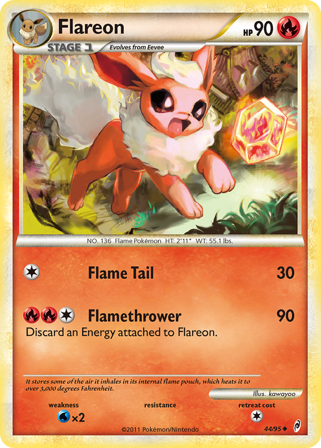 Flareon (44/95) [HeartGold & SoulSilver: Call of Legends] - PCA Designer Toys