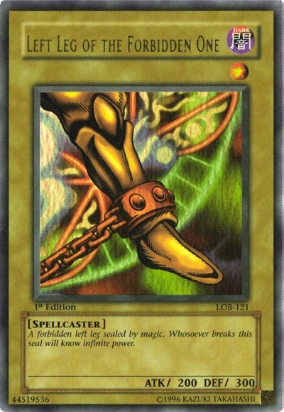 Left Leg of the Forbidden One [LOB-121] Ultra Rare - PCA Designer Toys
