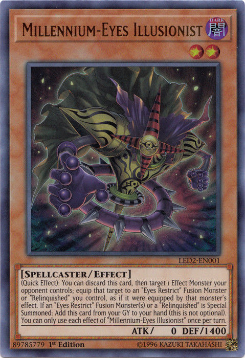 Millennium-Eyes Illusionist [LED2-EN001] Ultra Rare - PCA Designer Toys