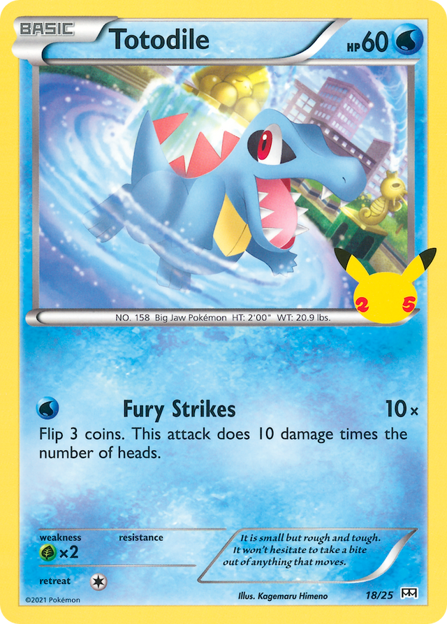 Totodile (18/25) [McDonald's 25th Anniversary] - PCA Designer Toys