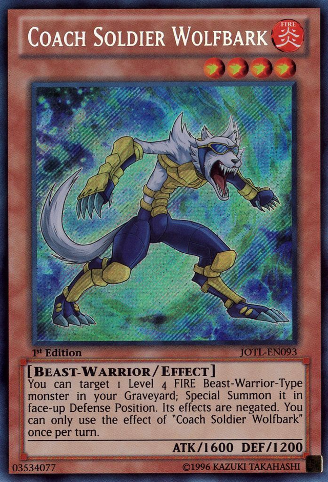Coach Soldier Wolfbark [JOTL-EN093] Secret Rare - PCA Designer Toys