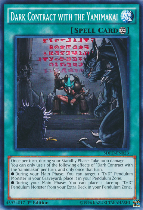 Dark Contract with the Yamimakai [SDPD-EN023] Common - PCA Designer Toys