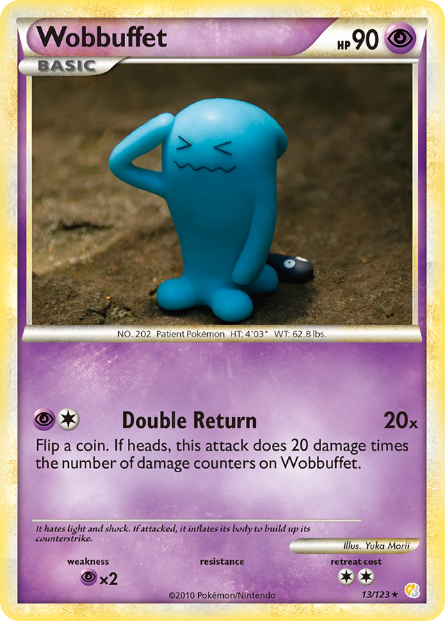 Wobbuffet (13/123) [HeartGold & SoulSilver: Base Set] - PCA Designer Toys