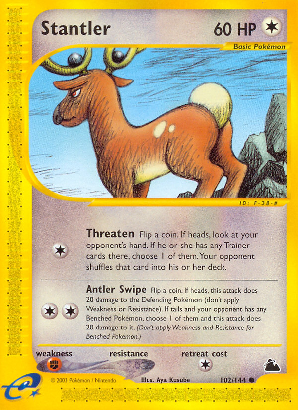 Stantler (102/144) [Skyridge] - PCA Designer Toys