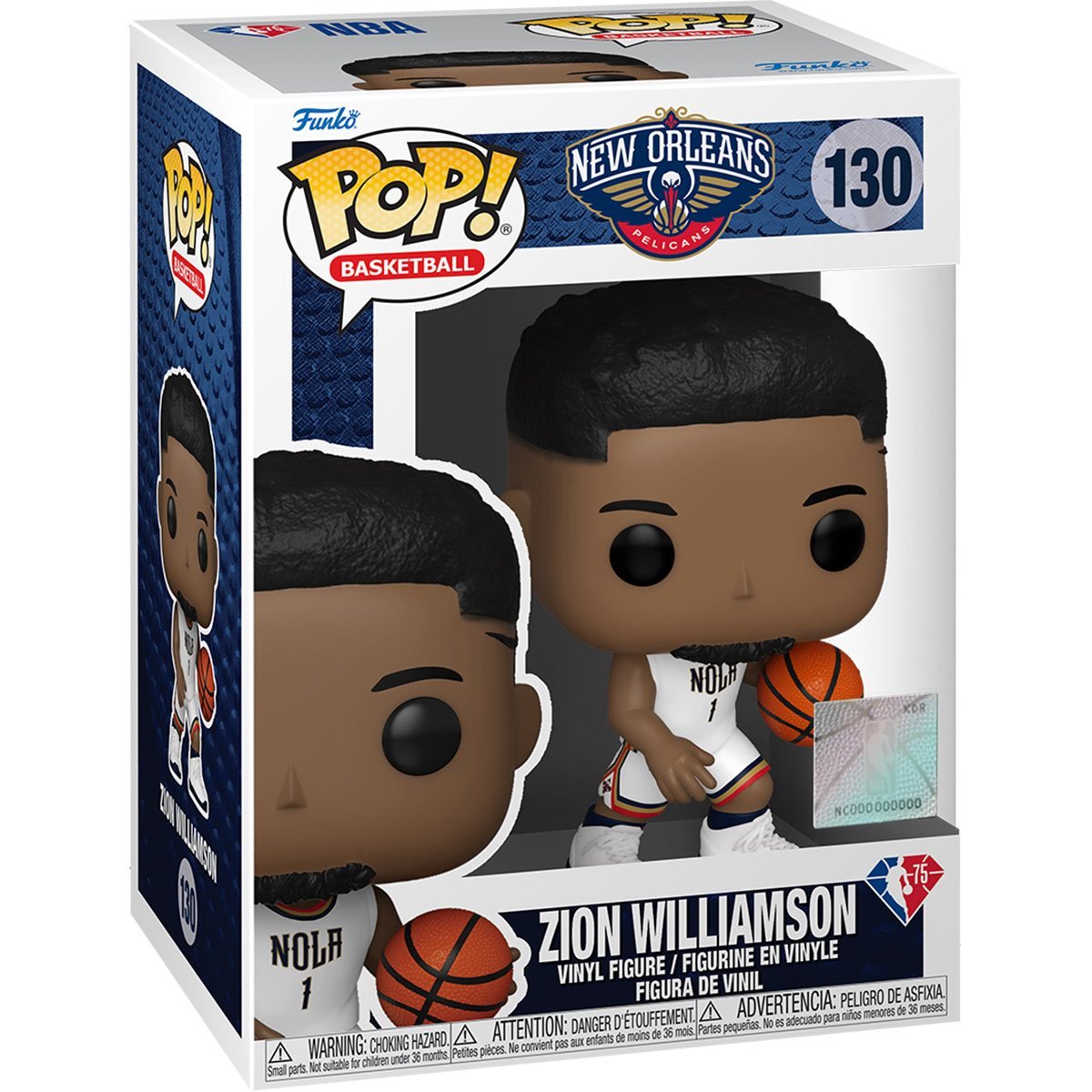 Zion Williamson City Edition 2021 Pop! - PCA Designer Toys