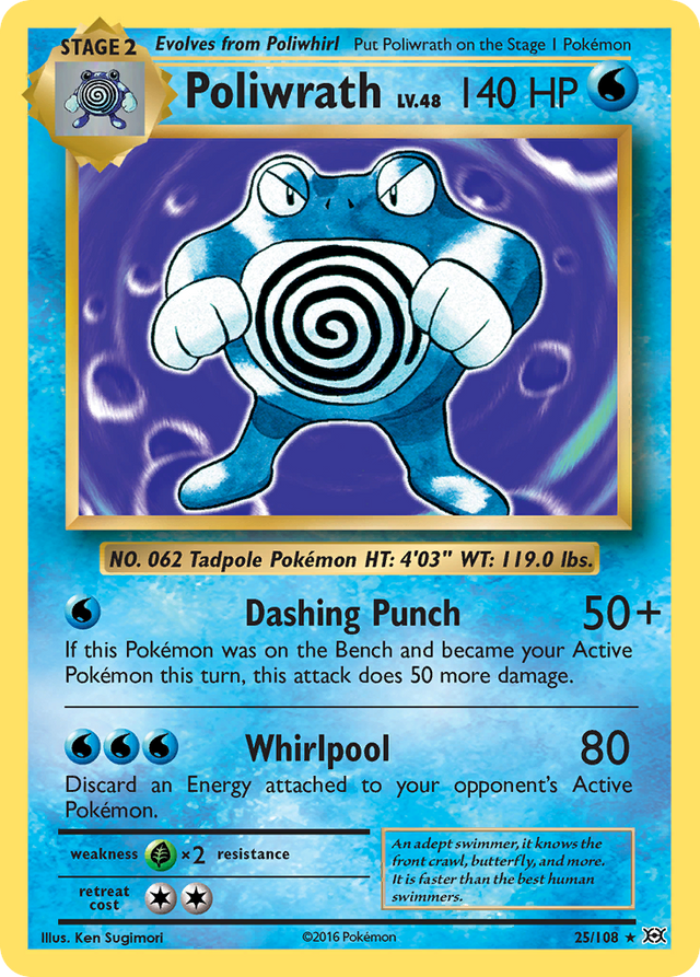 Poliwrath (25/108) [XY: Evolutions] - PCA Designer Toys