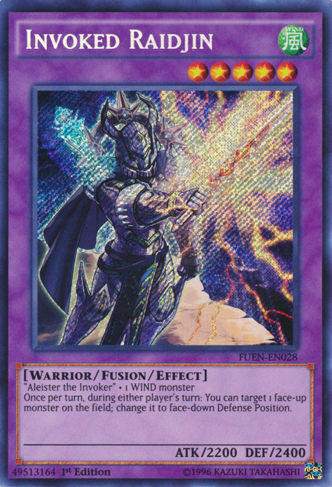 Invoked Raidjin [FUEN-EN028] Secret Rare - PCA Designer Toys