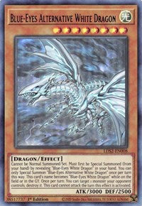 Blue-Eyes Alternative White Dragon (Purple) [LDS2-EN008] Ultra Rare - PCA Designer Toys