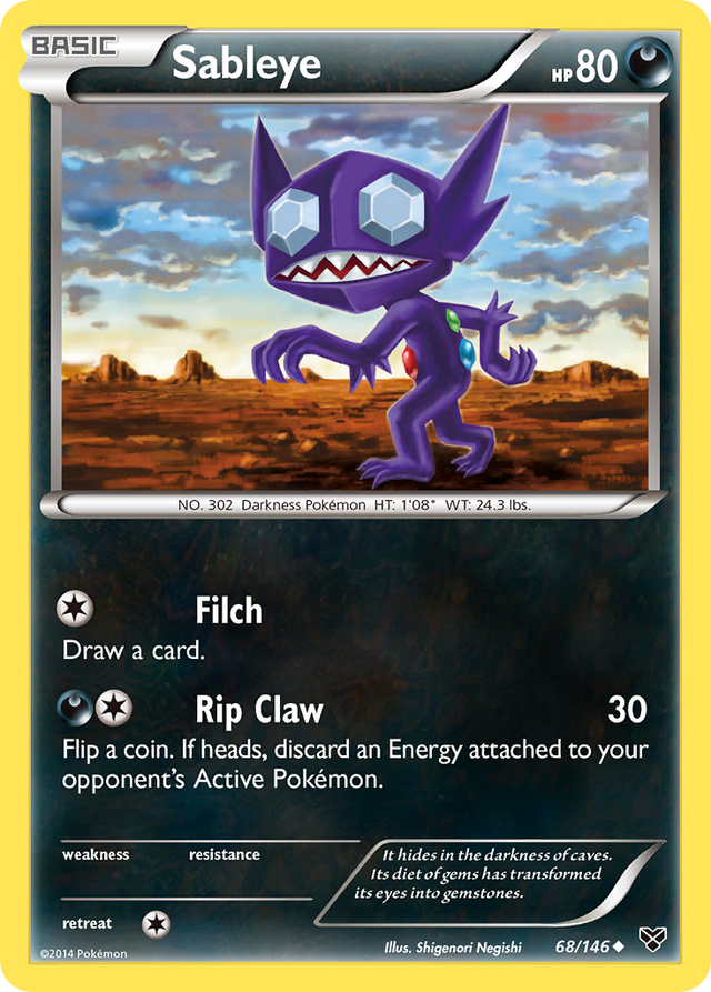 Sableye (68/146) [XY: Base Set] - PCA Designer Toys