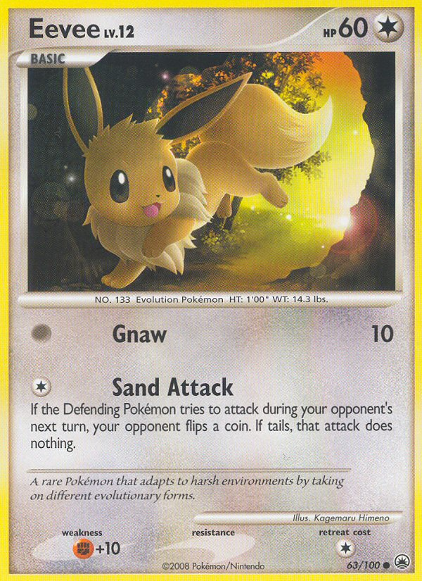 Eevee (63/100) [Diamond & Pearl: Majestic Dawn] - PCA Designer Toys