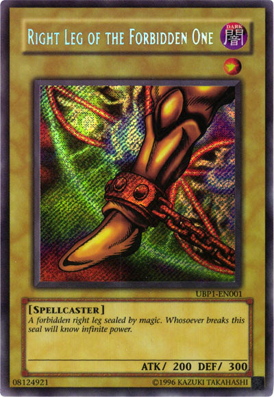 Right Leg of the Forbidden One [UBP1-EN001] Secret Rare