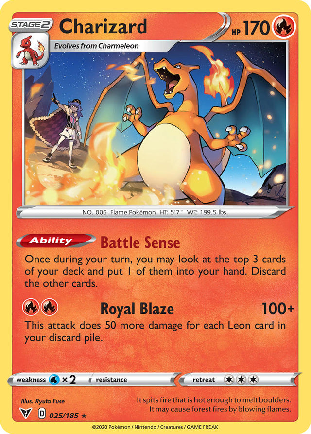 Charizard (025/185) [Sword & Shield: Vivid Voltage] - PCA Designer Toys