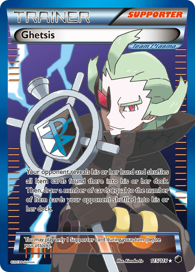 Ghetsis (115/116) [Black & White: Plasma Freeze] - PCA Designer Toys