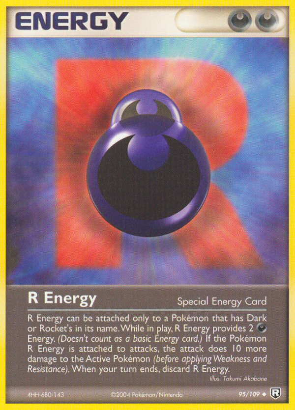 R Energy (95/109) [EX: Team Rocket Returns] - PCA Designer Toys