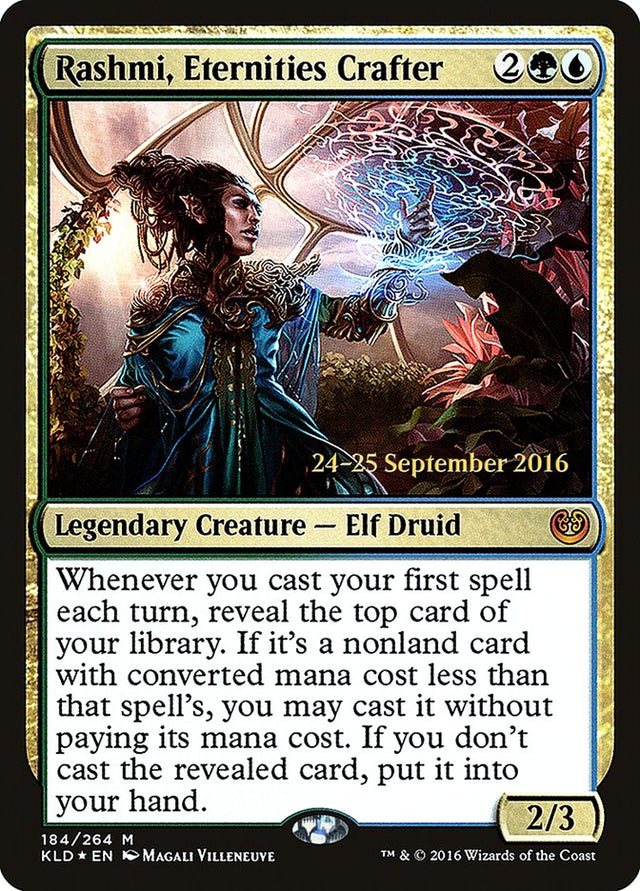 Rashmi, Eternities Crafter [Kaladesh Prerelease Promos] - PCA Designer Toys