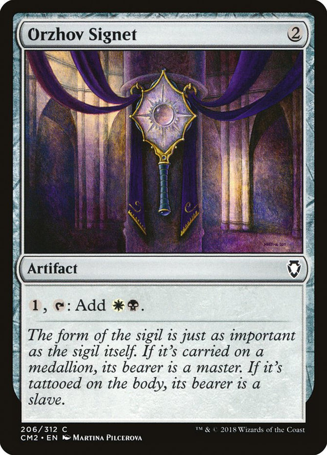 Orzhov Signet [Commander Anthology Volume II] - PCA Designer Toys