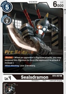 Sealsdramon [BT4-067] [Great Legend Pre-Release Promos] - PCA Designer Toys