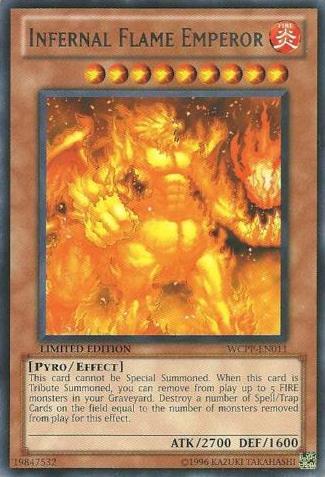 Infernal Flame Emperor [WCPP-EN011] Rare - PCA Designer Toys