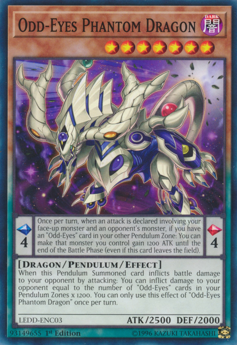 Odd-Eyes Phantom Dragon [LEDD-ENC03] Common - PCA Designer Toys