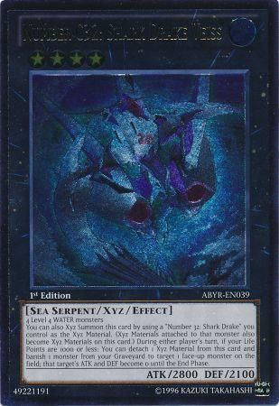Number C32: Shark Drake Veiss (UTR) [ABYR-EN039] Ultimate Rare - PCA Designer Toys