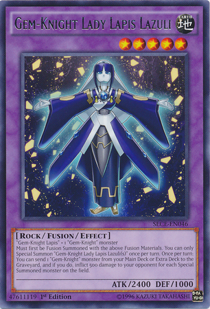 Gem-Knight Lady Lapis Lazuli [SECE-EN046] Rare - PCA Designer Toys