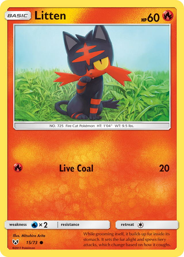 Litten (15/73) [Sun & Moon: Shining Legends] - PCA Designer Toys