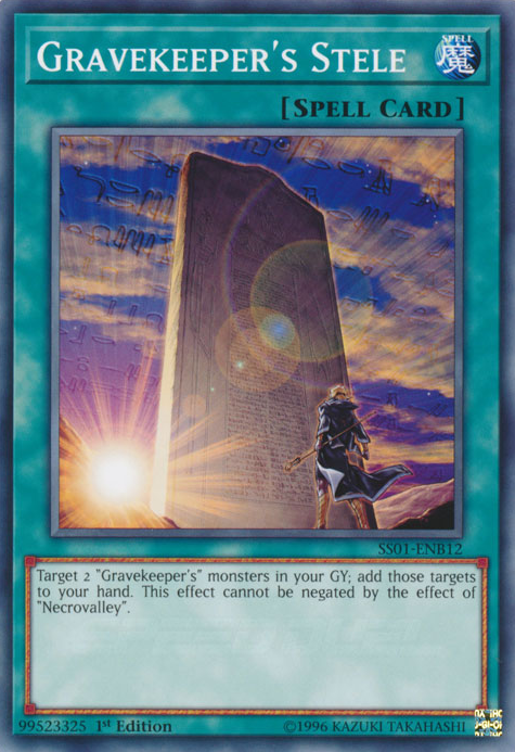Gravekeeper's Stele [SS01-ENB12] Common - PCA Designer Toys